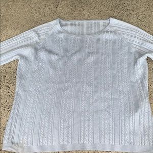 light blue long sleeve sweater